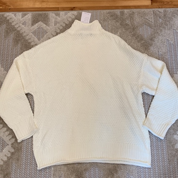 NWT | Women's Zesica White Knit Mock Neck Sweater - Size XXL - Picture 7 of 8